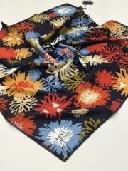 LEVİDOR TİVİL İPEK EŞARP LACİVERT 3587-1