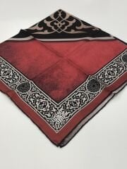 LEVİDOR TİVİL İPEK EŞARP BORDO 3620-1