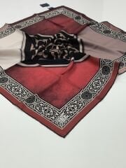 LEVİDOR TİVİL İPEK EŞARP BORDO 3620-1