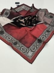 LEVİDOR TİVİL İPEK EŞARP BORDO 3620-1