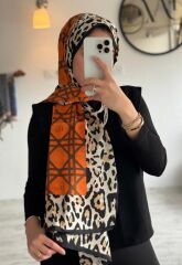 VUAL İPEK ŞAL TURUNCU