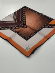 LEVİDOR TİVİL İPEK EŞARP KİREMİT 3619-1