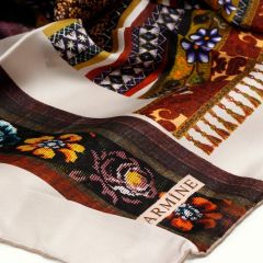 ARMİNE İPEK EŞARP NOSTALJİ 8001-31