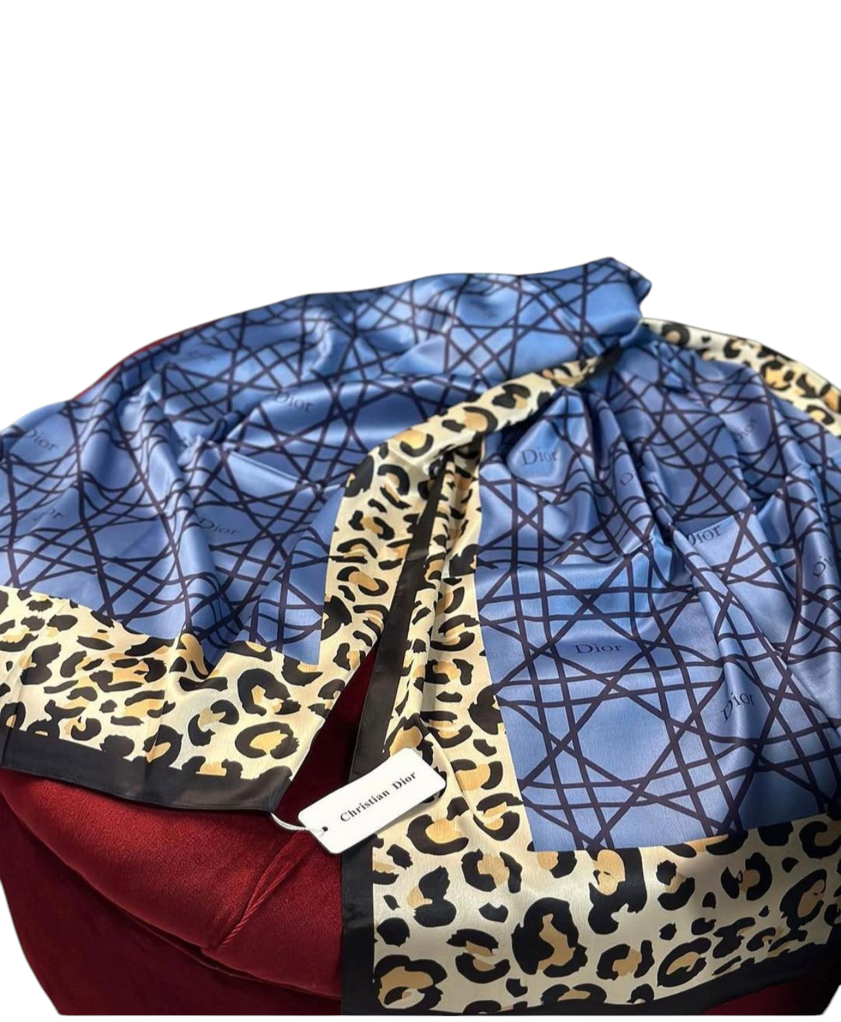 DİOR VUAL İPEK ŞAL MAVİ