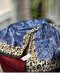 DİOR VUAL İPEK ŞAL MAVİ