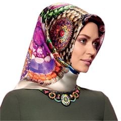 ARMİNE İPEK EŞARP NOSTALJİ 7405-21