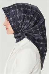 ARMİNE İPEK EŞARP NOSTALJİ 8555-15 LACİVERT