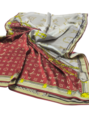 LV MODEL VUAL İPEK ŞAL BORDO