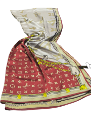 LV MODEL VUAL İPEK ŞAL BORDO