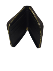 BAYAN YANDAN TAKOZLU CÜZDAN KOYU KAHVERENGİ