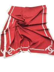 C DESEN VUAL İPEK ŞAL  ORTASI BOŞ BORDO