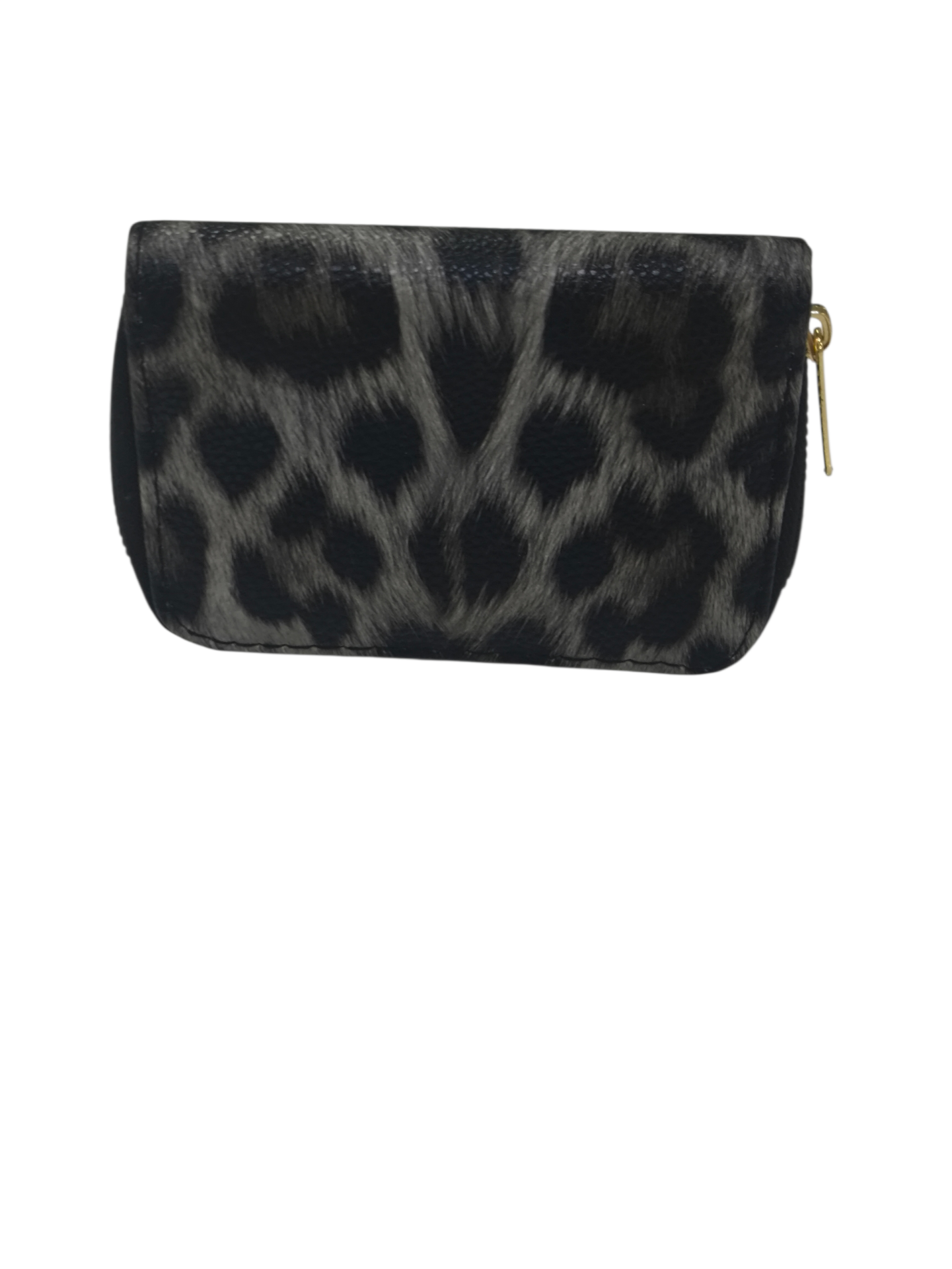 BAYAN CÜZDAN LEPAR DESEN SİYAH GRİ