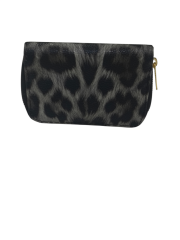 BAYAN CÜZDAN LEPAR DESEN SİYAH GRİ