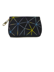 BAYAN CÜZDAN SİYAH  RENKLİ ÇİZGİLİ