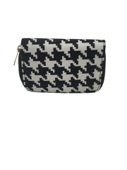 BAYAN CÜZDAN KAZAYAĞI DESEN SİYAH BEYAZ