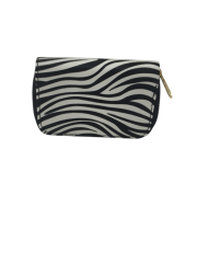 BAYAN CÜZDAN ZEBRA DESEN SİYAH BEYAZ