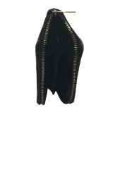 BAYAN CÜZDAN ETNİK DESEN SİYAH BEYAZ