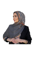 LOUİS VOİTTON  VUAL İPEK ŞAL ANTRASİT GRİ