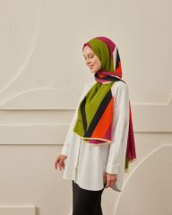 CARDİON MEDİNE İPEĞİ ŞAL BAKLAVA MODEL FISTIK YEŞİLİ