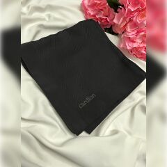 CARDİON JAKARLI ŞAL ZİGZAG DESEN SİYAH