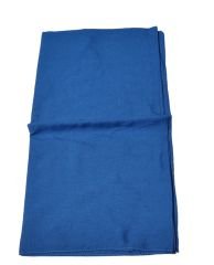 LEVİDOR PAMUK KARE CAZ EŞARP KOYU MAVİ