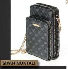 ARMİNE BAYAN ÇANTA 321 SİYAH NOKTALI