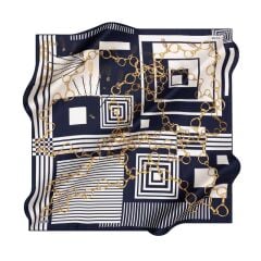 AKER TİVİL İPEK EŞARP LACİVERT  8992-921