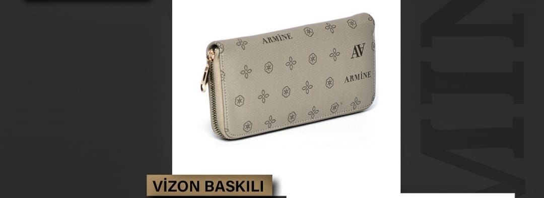 ARMİNE BAYAN ÇANTA C5 VİZON BASKILI