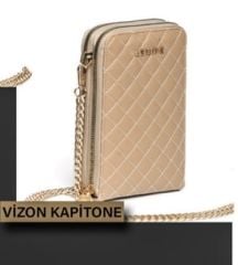 ARMİNE BAYAN ÇANTA 291 VİZON KAPİTONE RUGAN