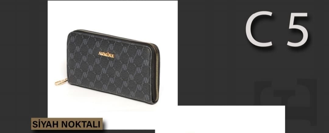 ARMİNE BAYAN ÇANTA C5 SİYAH NOKTALI