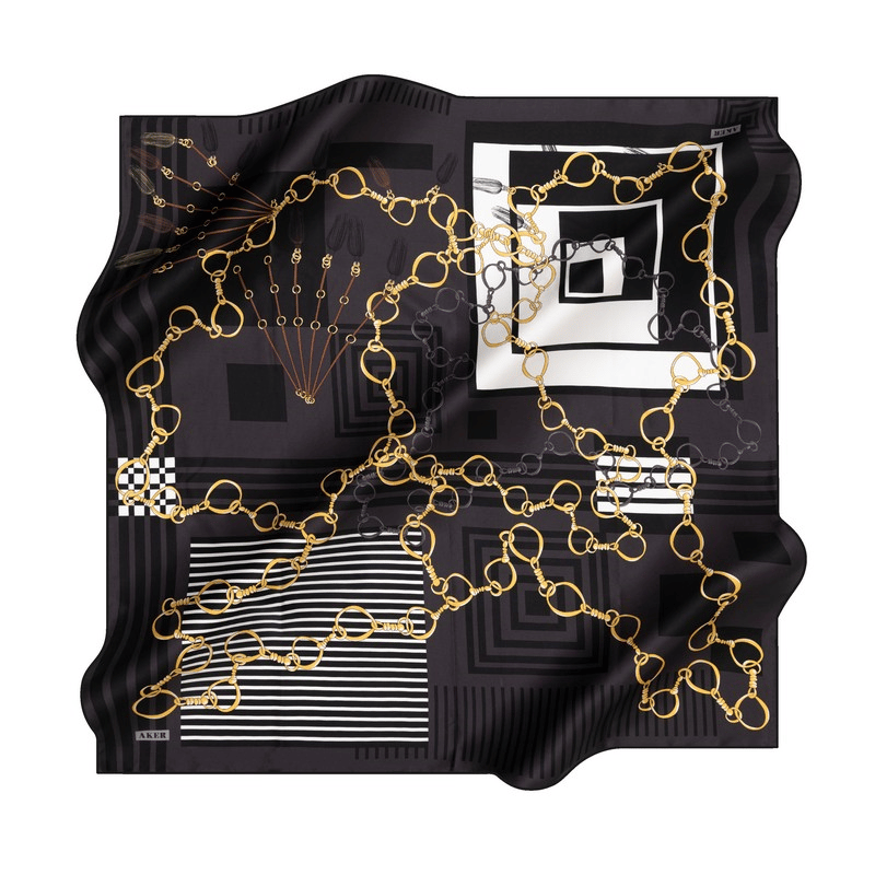 AKER SURA  İPEK EŞARP ANTRASİT 8992-312