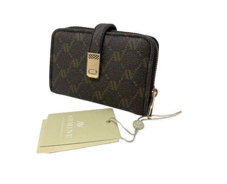 ARMİNE BAYAN ÇANTA C1 KAHVE  NOKTALI