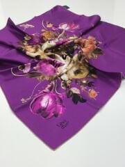 LEVİDOR TİVİL İPEK EŞARP MOR 1011-1