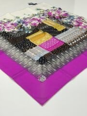 LEVİDOR TİVİL İPEK EŞARP FUŞYA 0503-2