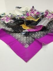 LEVİDOR TİVİL İPEK EŞARP FUŞYA 0503-2