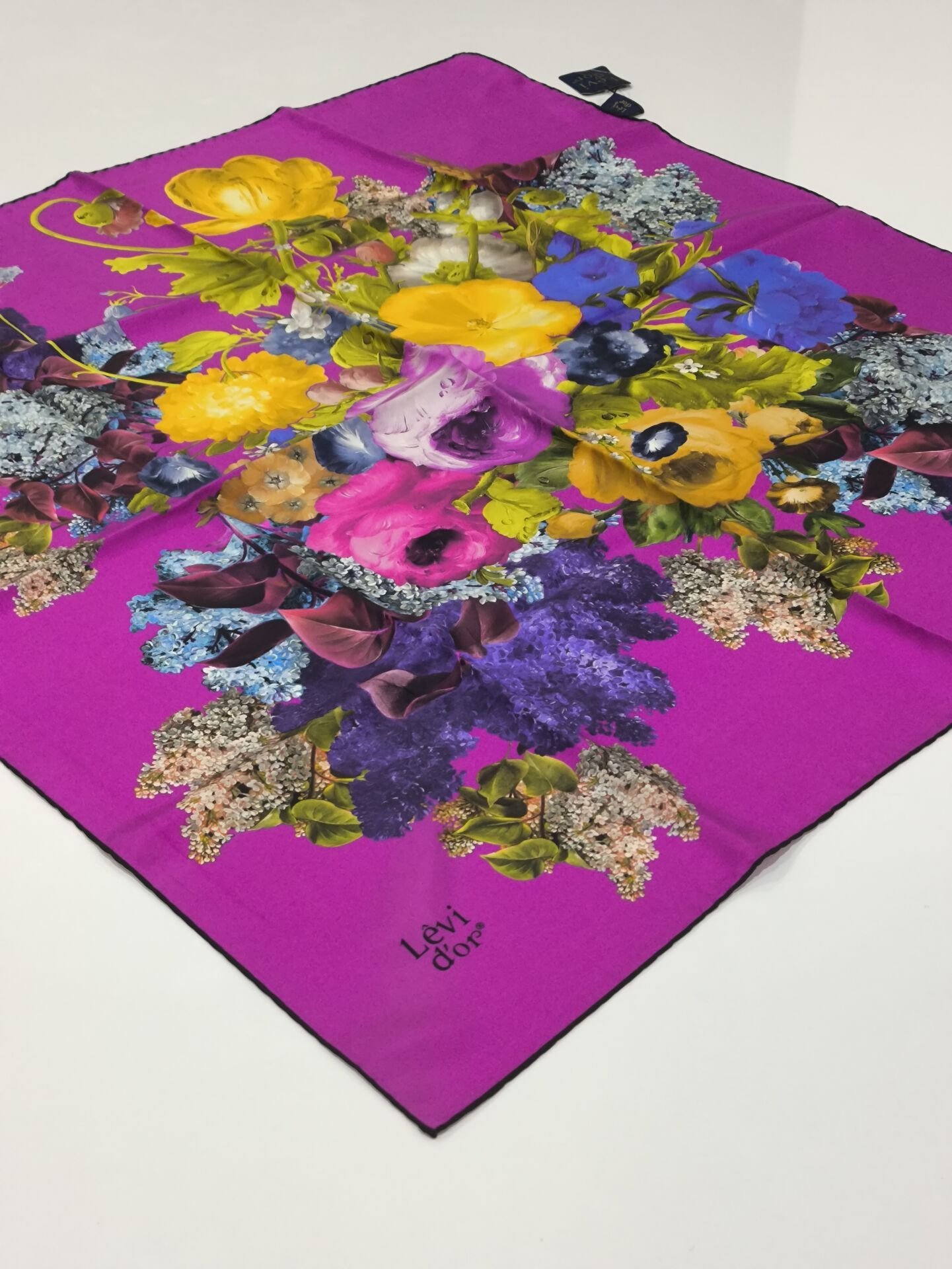 LEVİDOR TİVİL İPEK EŞARP FUŞYA 1002-3