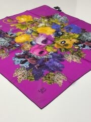 LEVİDOR TİVİL İPEK EŞARP FUŞYA 1002-3