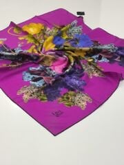 LEVİDOR TİVİL İPEK EŞARP FUŞYA 1002-3