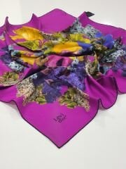 LEVİDOR TİVİL İPEK EŞARP FUŞYA 1002-3