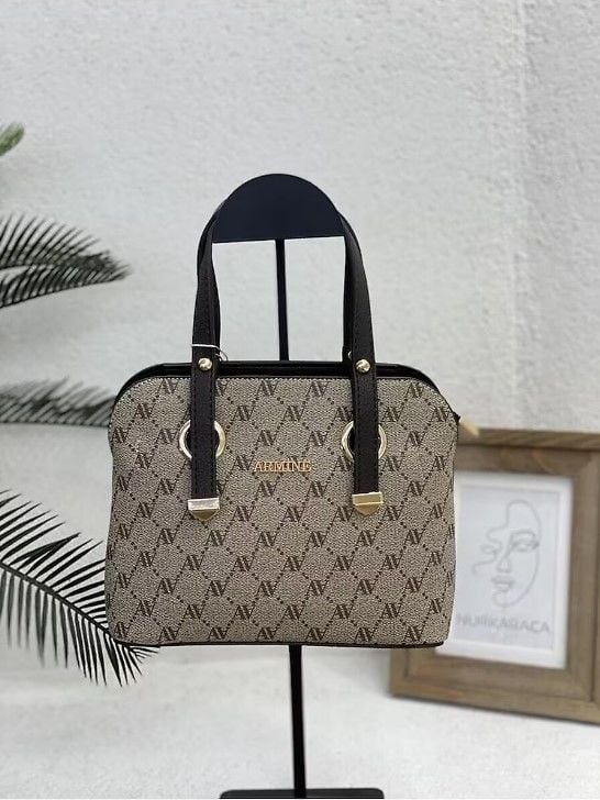 ARMİNE BAYAN ÇANTA 364 VİZON NOKTALI