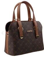 ARMİNE BAYAN ÇANTA 364 KAHVE NOKTALI