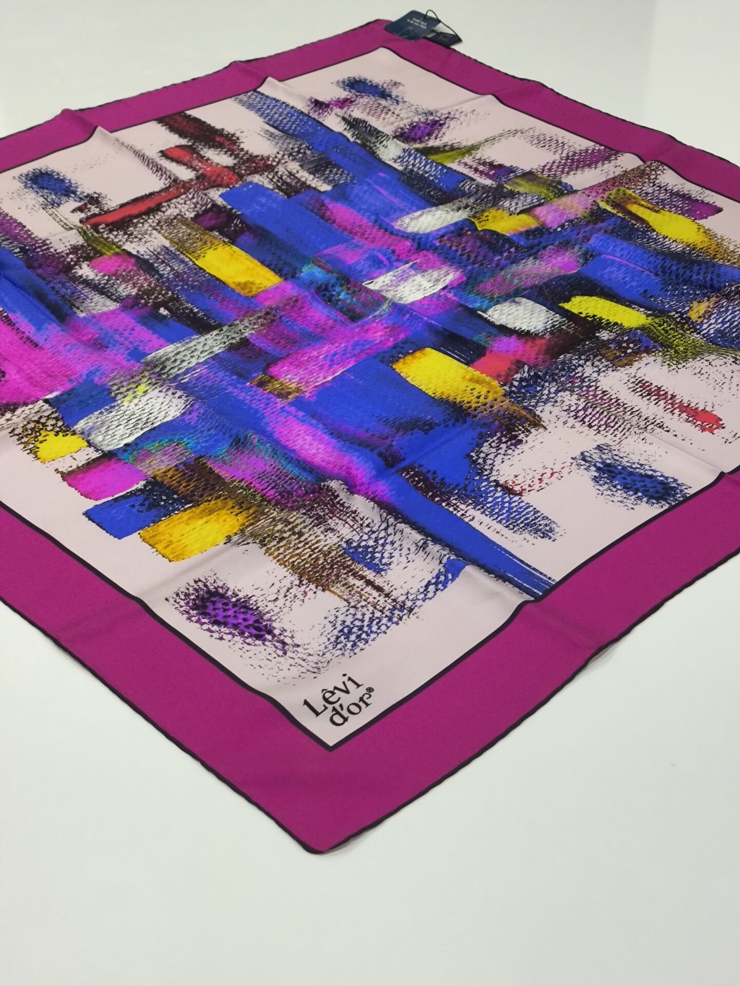 LEVİDOR TİVİL İPEK EŞARP FUŞYA 1015-2