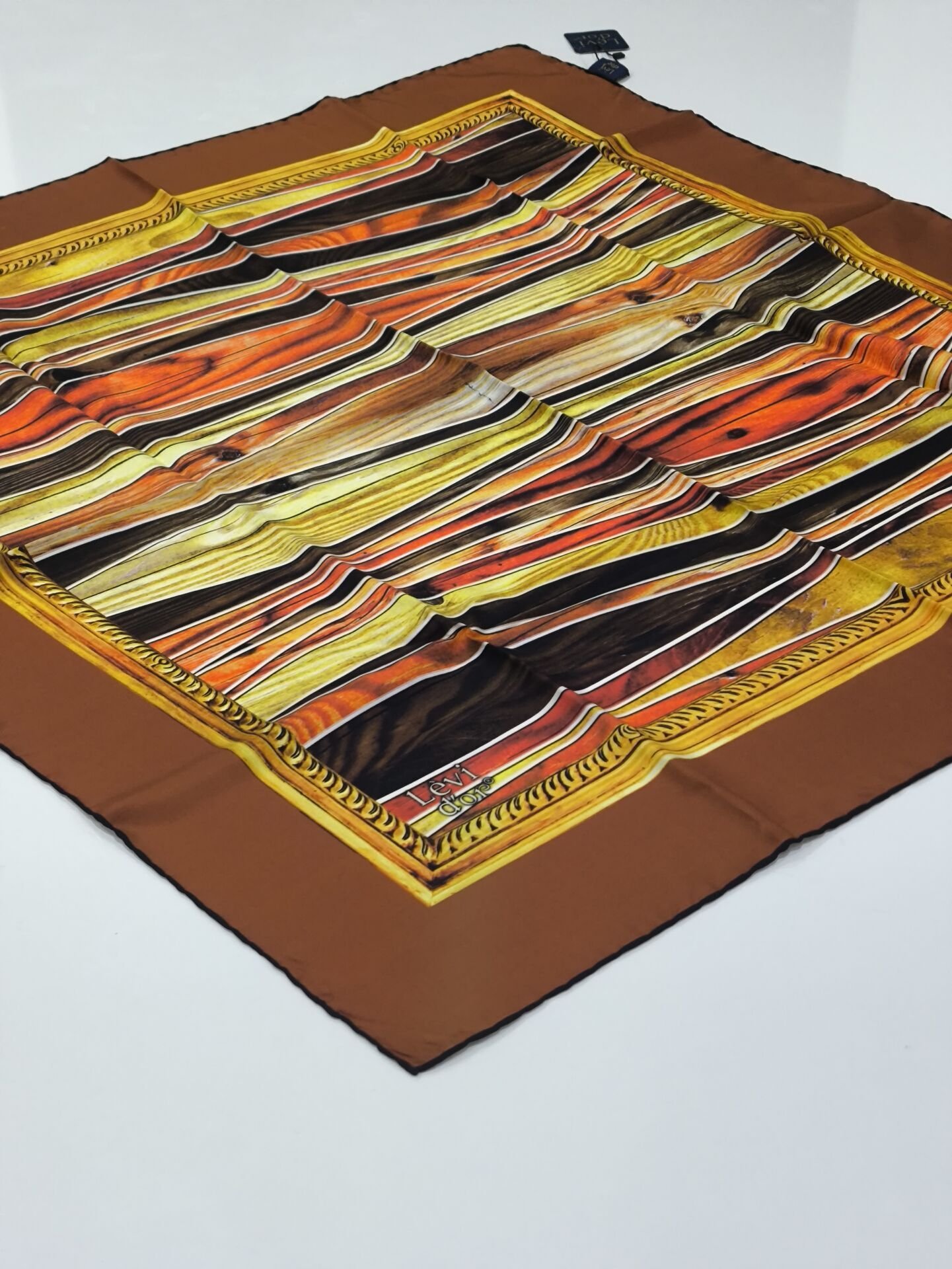 LEVİDOR TİVİL İPEK EŞARP KİREMİT 1019-1