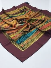 LEVİDOR TİVİL İPEK EŞARP BORDO  1019-2
