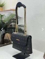 ARMİNE BAYAN ÇANTA 340 SİYAH BASKILI