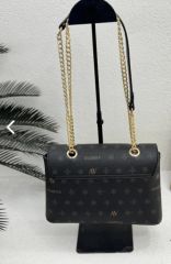 ARMİNE BAYAN ÇANTA 340 SİYAH BASKILI