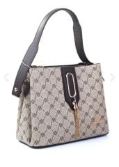 ARMİNE BAYAN ÇANTA 361 VİZON NOKTALI