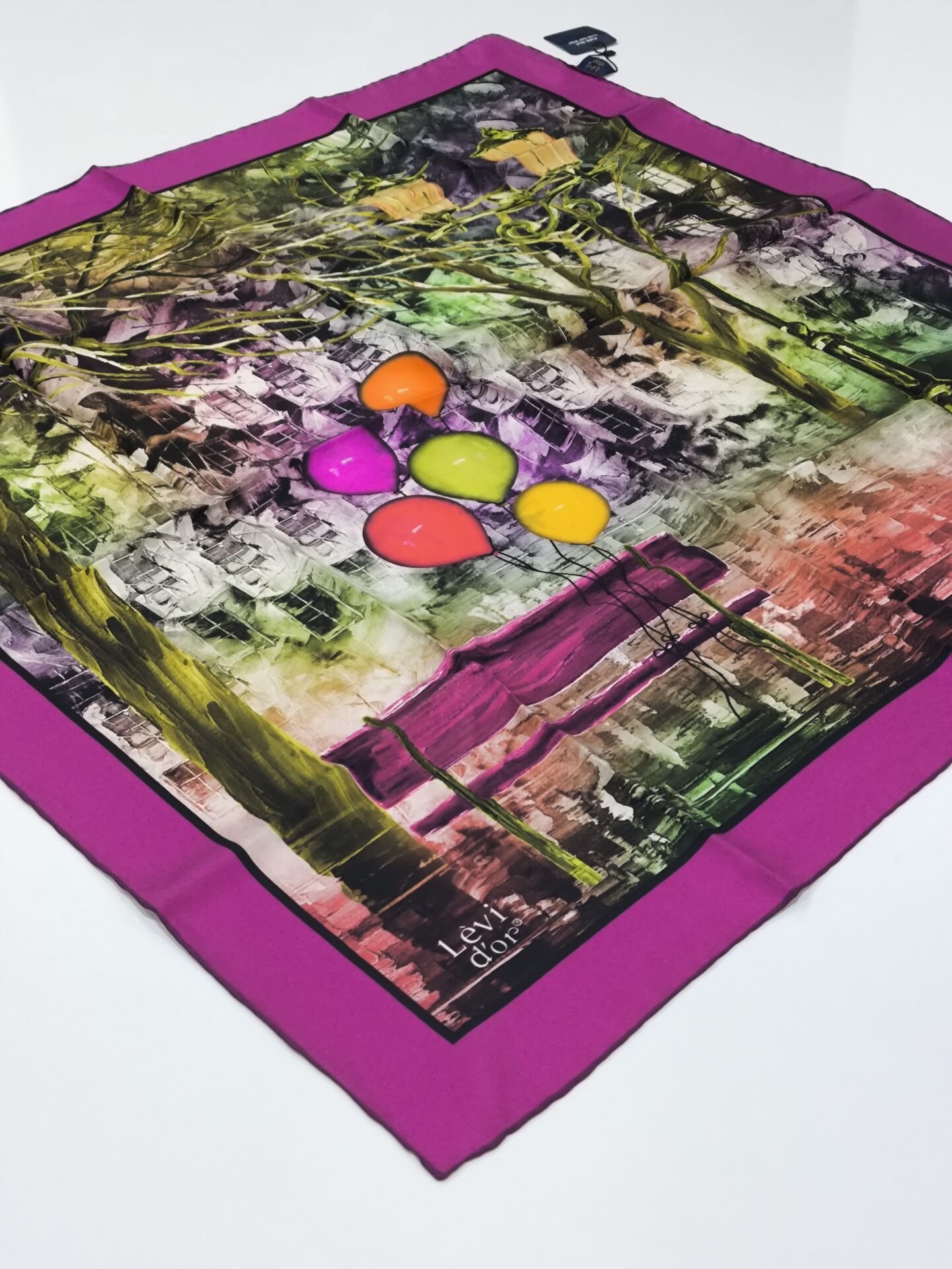 LEVİDOR TİVİL İPEK EŞARP 1018-2