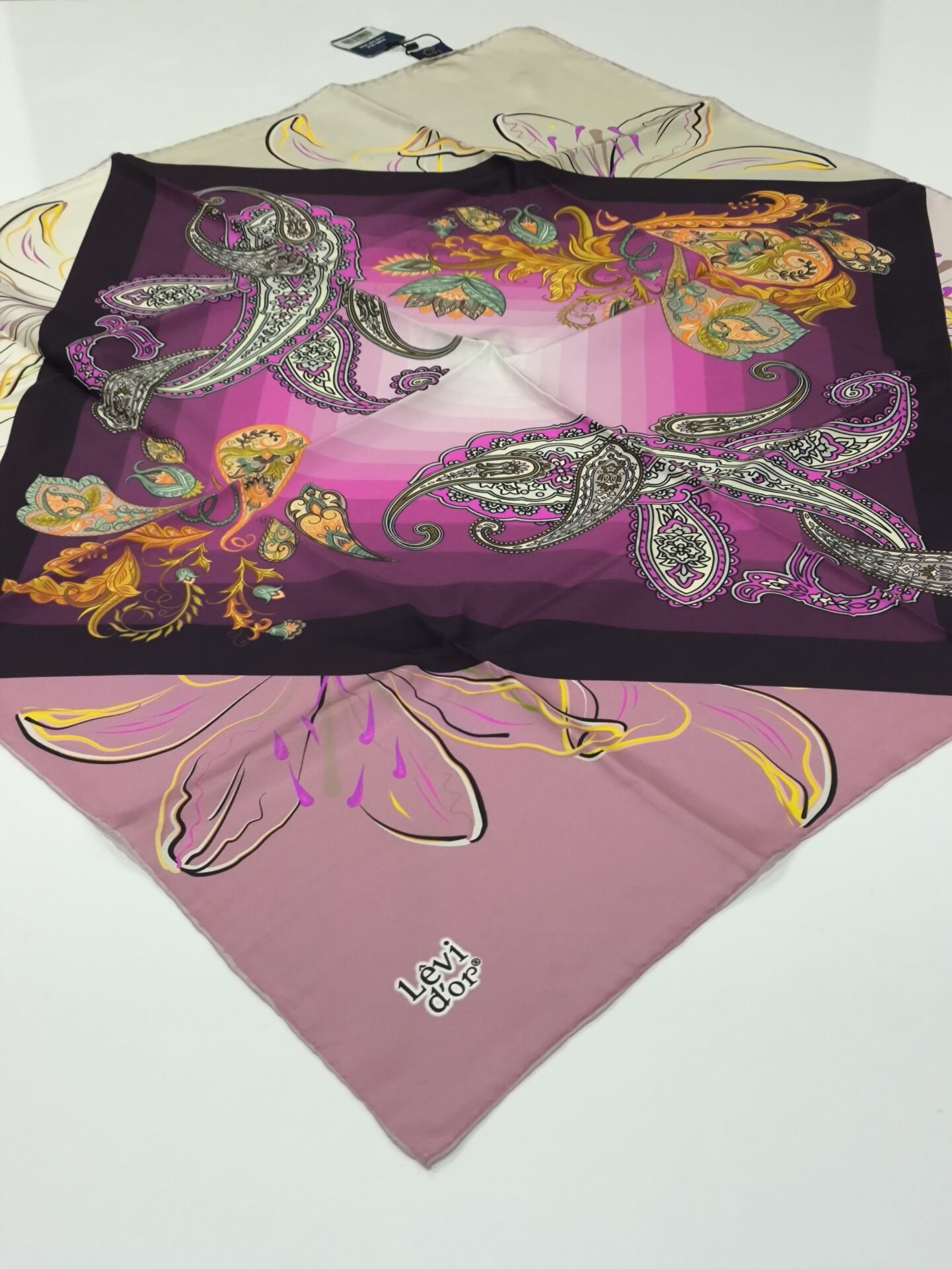 LEVİDOR TİVİL İPEK EŞARP 0491-1