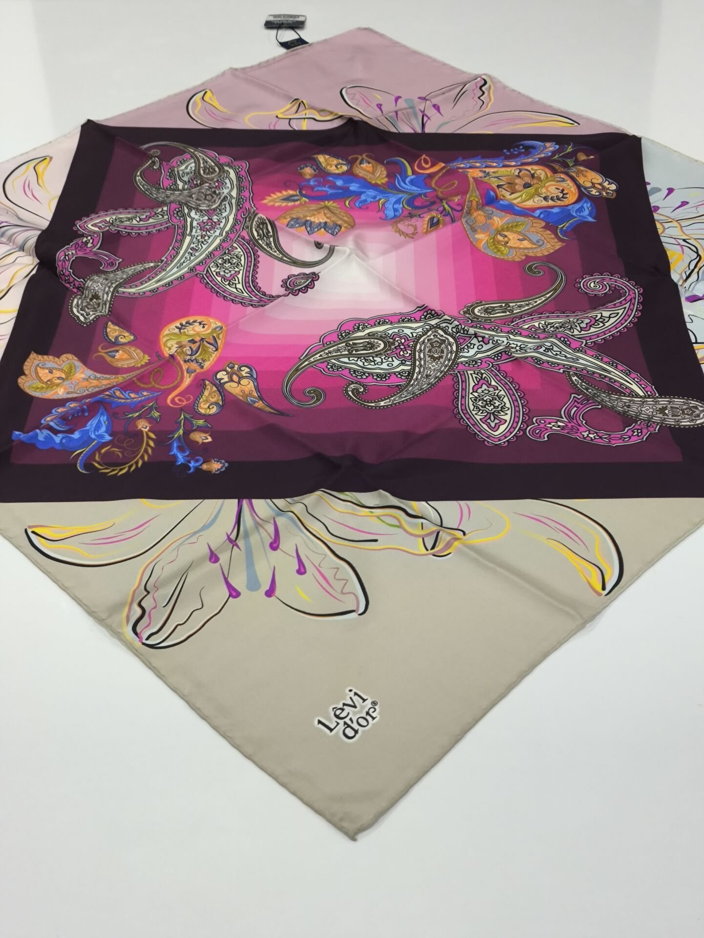 LEVİDOR TİVİL İPEK EŞARP 0491-2